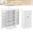 thumbnail image 3 of Costway 47.5" kitchen Pantry Cabinet with Doors Adjustable Shelves Anti-toppling Devices, 3 of 10