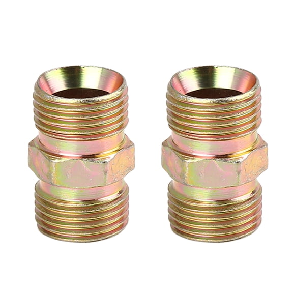 Unique Bargains 2 Pcs M18 x 1.5mm à M18 x 1.5mm Connecteur de Raccord Droit pour Voiture
