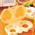 thumbnail image 1 of Dvkptbk Egg Cooker Microwave Oven Specific Flower+Heart Multifunctional Container Food Grade Cooker Steaming White Jelly Kitchen Gadgets, 1 of 8
