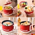 thumbnail image 1 of Rkstn Electric Cooking Pot Mini Hot Pot with Foldable Handle, Portable Large-Capacity Hot Pot with Mobile Phone Cover, Steak Rice, Ramen and Oatmeal, 1 of 5