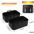 thumbnail image 1 of CEHVOM Panier Double Friteuse Casserole en Silicone Tapis en Silicone Réutilisable Accessoires pour Friteuse à Air Chaud Tapis en Silicone pour Friteuse à Air Liquidation, 1 of 1