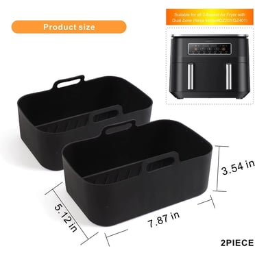 EGNMCR Panier Casserole de Friteuse Tapis en Silicone Réutilisable Accessoires de Friteuse Tapis de Friteuse Silicone pour Friteuse à Air Chaud
