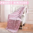 thumbnail image 3 of Clearance! Double Flannel Luminous Blanket Whiterows Fall Throw Soft Blanket Star Moon Pattern Glow In The Dark Blankets Warm and Cozy Sofa Blanket 60"X50" (L), 3 of 9
