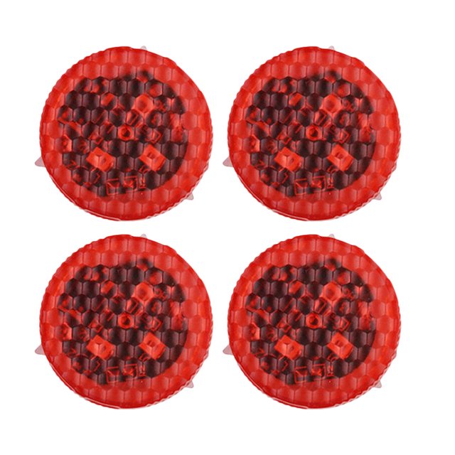 KAKOWELY warning light 4pcs Professional Universal Car Auto LED Door Opened Warning Light Safety Decorative Indicator Avoid Crash Flash Signal Light (3 Bulb Red)