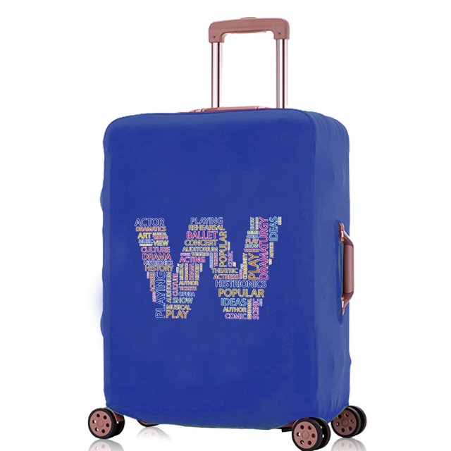 2024 Luggage Covers Travel Accessories Suitcase Cover Protector Reusable Washable 18-32inch Text Letter Printed Pattern Series 8text W S