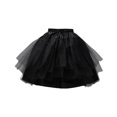 thumbnail image 4 of ZLight Hoopless Skirt Petticoat Breathable Wedding Accessory Dress Cosplay white Prom for black 45cm, 4 of 6