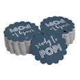 thumbnail image 1 of Inkdotpot Pack Of 100 Ready To Pop Baby Shower Favor Paper Tags Craft Real Silver Foil Hang Tags, 1 of 6