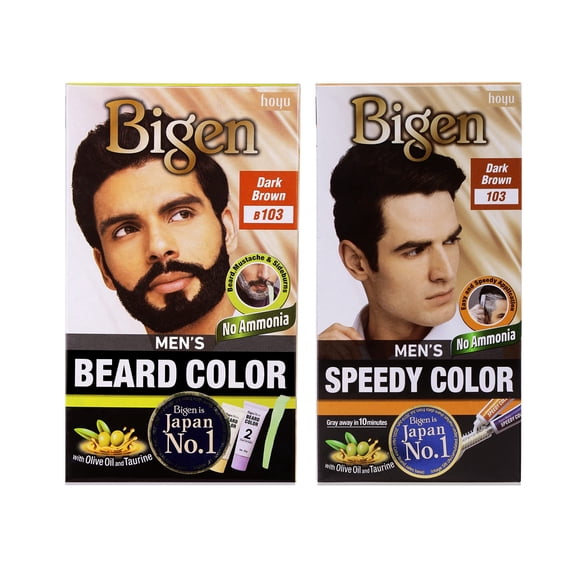 Bigen Beard 103 & Men’S Speedy Hair Color 103 (Pack Of 2)