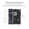 thumbnail image 4 of ASUS TUF GAMING B650-PLUS WIFI AMD B650 AM5 RyzenTM Carte Mère de Bureau 9000 8000 et 7000 ATX, 14 Étages d'Alimentation, PCIe® 5.0 M.2, Mémoire DDR5, WIFI 6 et Ethernet 2,5 Go, USB4® Prend en Charge la Synchronisation Aura, 4 of 7