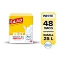thumbnail image 1 of Glad White Garbage Bags - Small 25 Litres - Febreze Fresh Clean Scent, 48 Trash Bags, 1 of 5