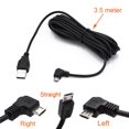 thumbnail image 1 of Car Charging Micro USB Cable for Car DVR Camera GPS PAD Mobile 3.5m 11.48ft, 1 of 8