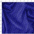 thumbnail image 4 of Soimoi Tissu en Rayonne Bleu Imprimé Spirale & Points Tissu au Mètre 56 Pouces de Large, 4 of 5