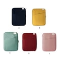 thumbnail image 4 of pitrice 1/2/3 Tablet Sleeve Bag Laptop Pouch Multi Pockets Computer Notebook Keyboard Storage Charging Cable Organizer Office Travel Yellow 13.3-14inch 1 Pc, 4 of 6