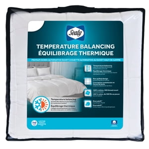 Sealy Temperature Balancing Down Alt Duvet, F/Q- Supremely Soft, Box Quilt Design