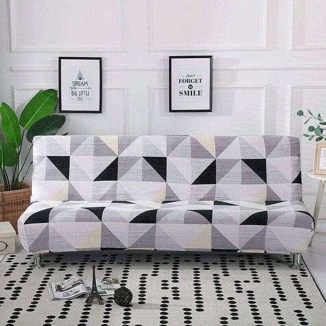 CHOK 2024 Futon Slipcover Armless Sofa Cover Stretch Sofa Bed Slipcover Protector Elastic