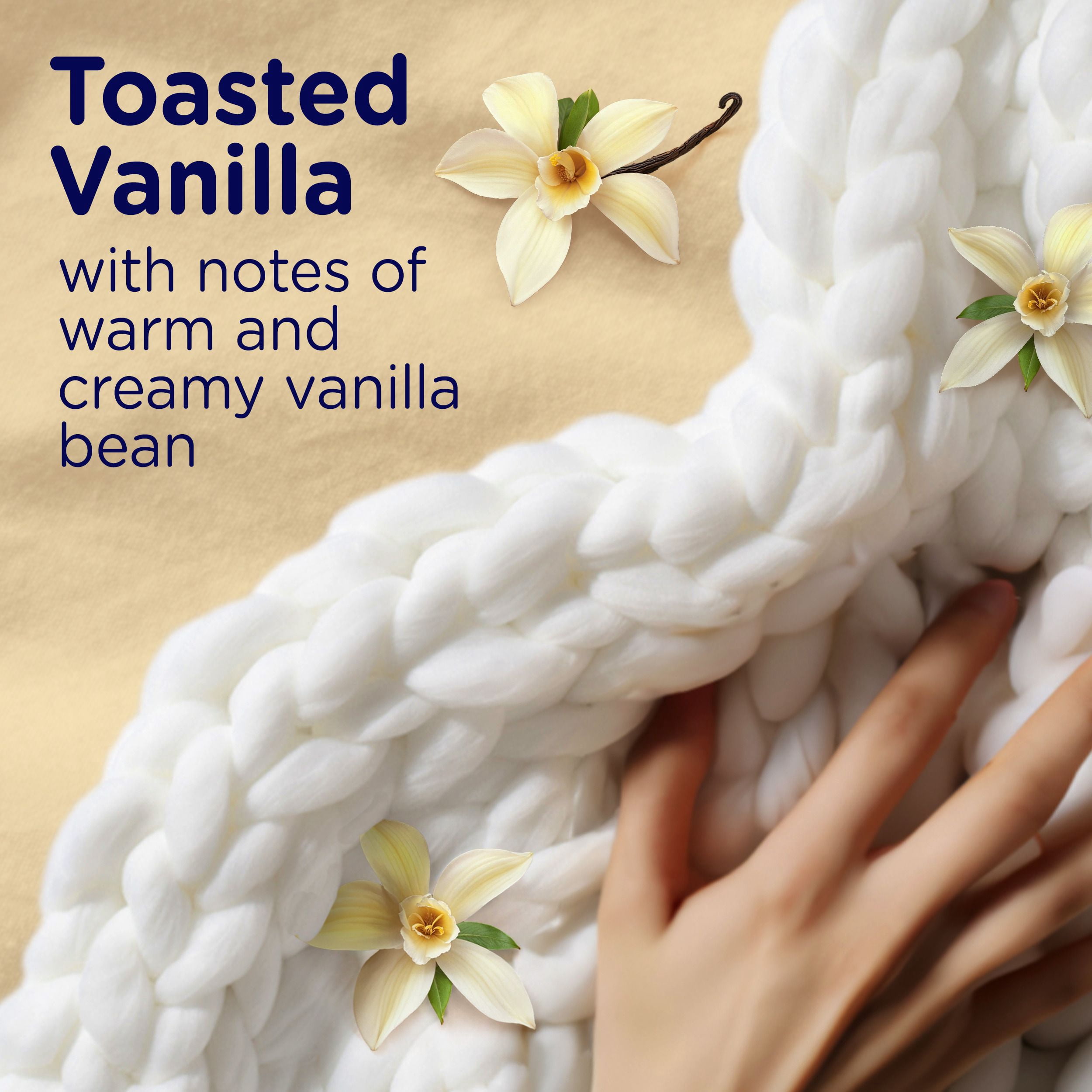 Downy Comfy Cozy In-Wash Laundry Scent Booster Beads, Toasted Vanilla Scent, Fabric Sottener Beads and Freshness