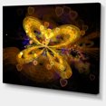 thumbnail image 2 of Motif de Papillon Jaune Fractal - Art Mural Floral Très Grand, 2 of 4