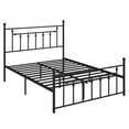 thumbnail image 2 of Costway Queen Size Metal Bed Frame with Headboard Under-bed Storage Mattress Foundation, 2 of 10