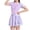 AA-Purple, variant on lcziwo Girls Swimsuit Kids One Piece Skirted Swimsuit Short Sleeve Floral Rash Guard Bathing Suit Swim Dress Swimwear Blue 13 Years Sales of The Week