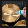 thumbnail image 3 of tredstone Smooth Stainless Steel Sauce Cup For Pickled Vegetables Mini Bowl Gold 11cm (gold), 3 of 6