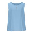 thumbnail image 4 of LSLJS Femmes Décontracté Ample Uni Coton Col Rond Sans Manches Aguichant Débardeurs, Débardeurs Camisole pour Femmes, 4 of 6
