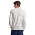 thumbnail image 2 of Russell Athletic Essential 60/40 Performance Long Sleeve T-Shirt, L, White, 2 of 2