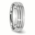 thumbnail image 4 of Cobalt Satin and Polished Grooved 6mm Band Size 7, 4 of 6
