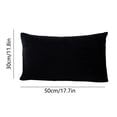 thumbnail image 3 of Rectangle Velvet Throw Pillow Cover, Waist Pillow Cushion, 30×50cm, Polyester Material, Envelope-Style Closure, Fresh Breathable, Washable, Comfortable Brushed Fabric, Suitable As Gift, 3 of 6