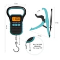 thumbnail image 2 of Balance à Poisson Numérique avec Règle et Prise, Balance à Poisson Suspendue Portable 110 Lb/50 kg, Pèse-Personne pour Bagages, Fonctions Multiples, 2 of 5