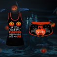 thumbnail image 2 of Ensemble de Chemises Sans Manches Imprimées pour Femmes Ensemble de Shorts à Cordon d'Halloween EAN13, 2 of 5