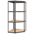 thumbnail image 5 of vidaXL 4-Layer Shelves 5 pcs Anthracite Steel&Engineered Wood, 5 of 5