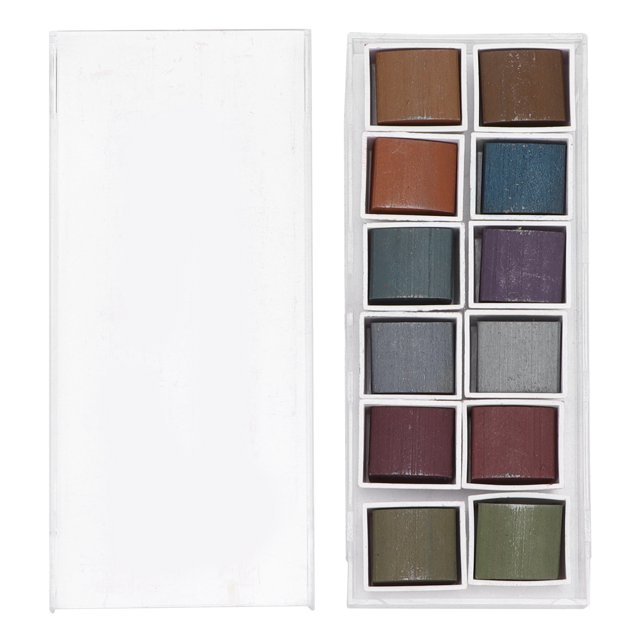 Watercolour Paint Set, Solid Watercolor Paint Box Solid Pigment Portable Professional Watercolour Block For Adults Kids Beginners
