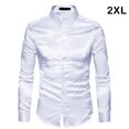 thumbnail image 2 of maskred Long Sleeve Tops For Men - Functional Anti-wrinkle Sustainable And Chic Good Cut For Normal Body Casual Work Shirt white 2XL, 2 of 6