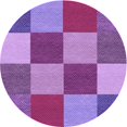 thumbnail image 1 of Ahgly Company Tapis d'Intérieur Lavable en Machine Carré Transitionnel Magenta Foncé Violet, 3 Pieds Carré, 1 of 7