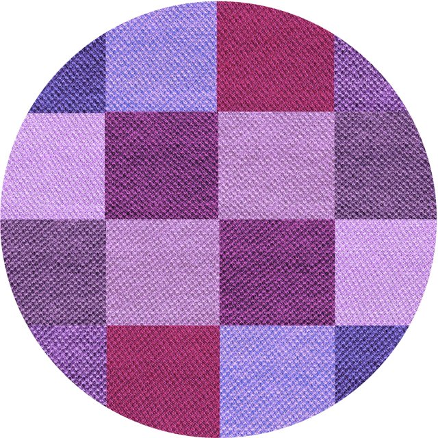 Ahgly Company Tapis d'Intérieur Lavable en Machine Carré Transitionnel Magenta Foncé Violet, 3 Pieds Carré