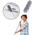 thumbnail image 1 of Telescopic Duster with Extra Long Handle, 78 To 245 cm Stainless Steel Washable Dust Mop with Foldable Microfiber Brush Head To Remove Dust and Cobwebs, 1 of 5
