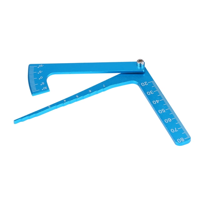 Règle Réglable RC, Règle de Cambrure en Alliage d'Aluminium Réglable Précise Réglage de la Hauteur et de la Jante Outil de Mesure Multi-Angle pour Voiture RC