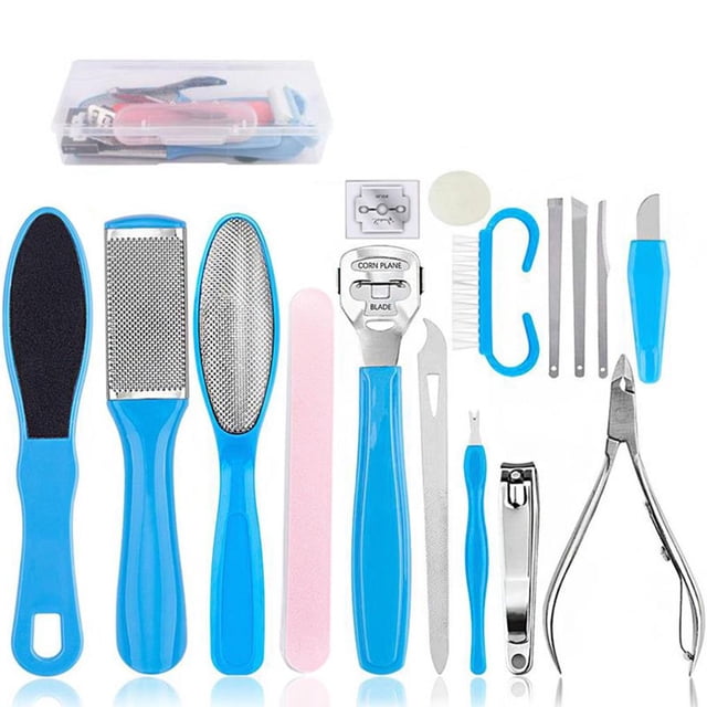 Ruiboury Professional Pedicure Foot File Foot Rasp Set Stainless Steel Foot File Pedicure Kit Deadskin Callus Remover Kit for Men Women