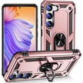 thumbnail image 1 of Étui Classique avec Béquille pour Samsung Galaxy S23 5G, Support Anneau de Caméra Intégré Ajustable, Protection de Qualité Militaire, Étui Arrière en Acrylique Résistant aux Rayures avec Anneau, Étui Samsung S23, 1 of 6
