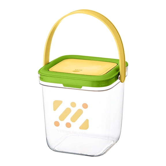 WRKEKC Clearance Transparent Push-Open Storage Can with Handle, Modern Trash Bin for Home and Office, Durable PET Container for Waste or Organization