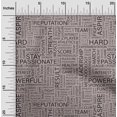 thumbnail image 2 of oneOone Rayon Black Fabric Writing Font Craft Projects Decor Fabric Printed By The Yard 56 Inch Wide, 2 of 5