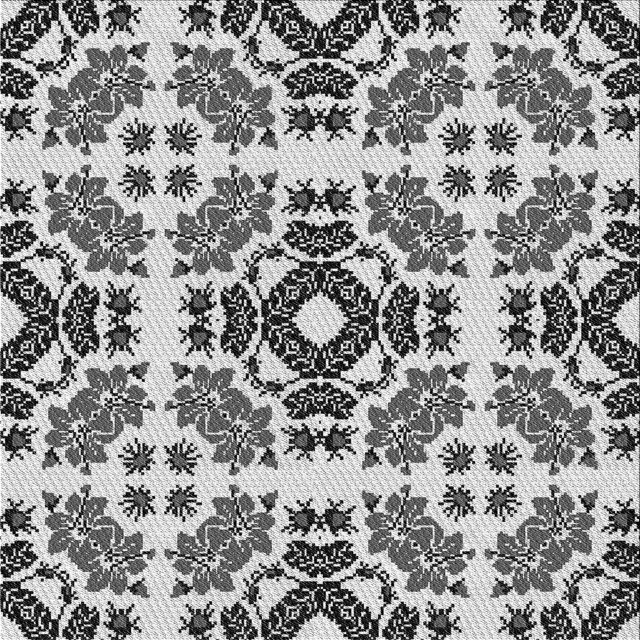Ahgly Company Tapis d'Intérieur Carrés Transitionnels Noirs Lavables à la Machine, 5 Pieds Carré