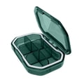 thumbnail image 2 of Matoen Sturdy Waterproof Travel Size Tablet Box 6 Compartments Small Pharmaceutical Or Small Jewelry Mini Container Gray Blue Green, 2 of 6