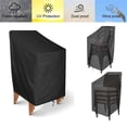 thumbnail image 3 of Baohd Chair Cover Portable Waterproof Washable Breathable PVC Coating Patio Garden Backyard Balcony Covers with Storage Bag Type 2, 3 of 9