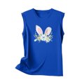 thumbnail image 4 of EGNMCR Easter T-Shirts Imprimés pour Femmes T-Shirts Graphiques pour Femmes T-Shirts Sans Manches d'Été Décontractés pour Femmes Hauts Réguliers à Col Rond Imprimé Débardeur Sans Manches Hauts Femmes T-Shirts, 4 of 5