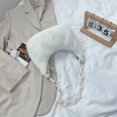 thumbnail image 3 of Fashion Women Hobos Shoulder Underarm Bag Autumn Winter Plush Pure Color Handbag, 3 of 6