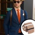 thumbnail image 4 of Cravate Fine Ajustée Unie Formelle en Tricot pour Homme, 4 of 7