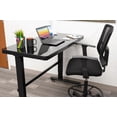 thumbnail image 3 of Uncaged Ergonomics (RUglass) Rise Up Electric Height Adjustable Sit/Stand Desk (Black Glass Top/Black Frame), 3 of 10