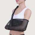 thumbnail image 3 of Arm Sling Abrasion Resistant Adjustable Hollow Out Mesh Breathable Wide Shoulder Strap Support Less Stress Medical Shoulder Stabilizer Postoperative Supplies, 3 of 8