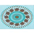 thumbnail image 1 of Ahgly Tapis Rectangulaire Lavable en Machine Intérieur Transitionnel Bleu, 8 Pieds x 12 Pieds, 1 of 7
